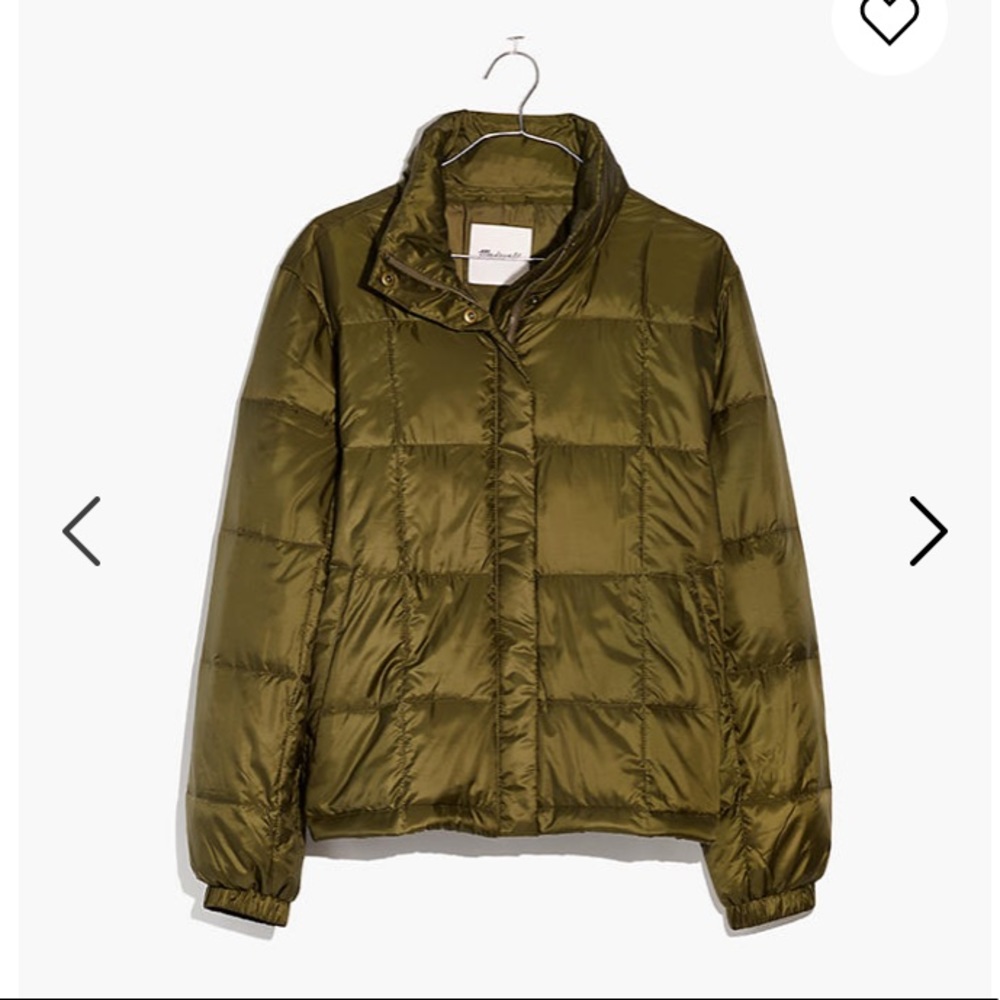 NWT Madewell Travel Buddy packable puffer jacket S